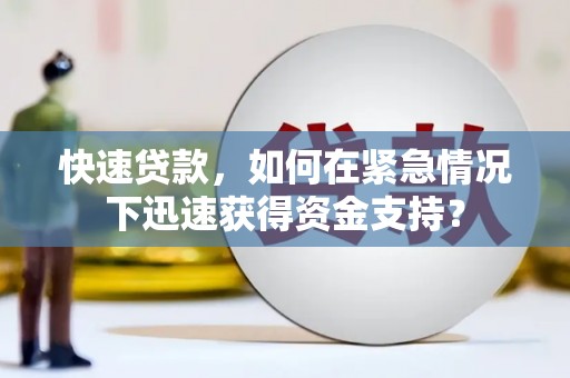 蓝山快速贷款，如何在紧急情况下迅速获得资金支持？