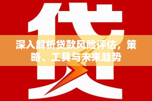 蓝山深入解析贷款风险评估，策略、工具与未来趋势