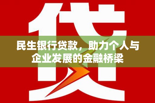 蓝山民生银行贷款，助力个人与企业发展的金融桥梁