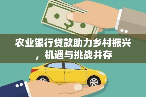蓝山农业银行贷款助力乡村振兴，机遇与挑战并存