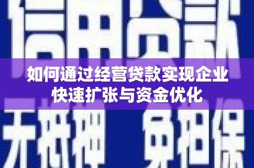 蓝山如何通过经营贷款实现企业快速扩张与资金优化