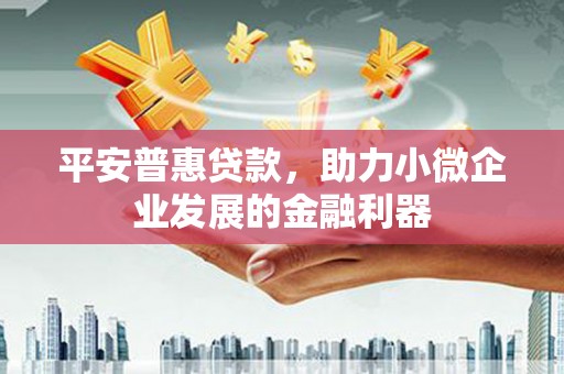 蓝山平安普惠贷款，助力小微企业发展的金融利器