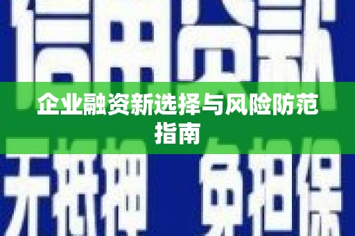 蓝山企业融资新选择与风险防范指南