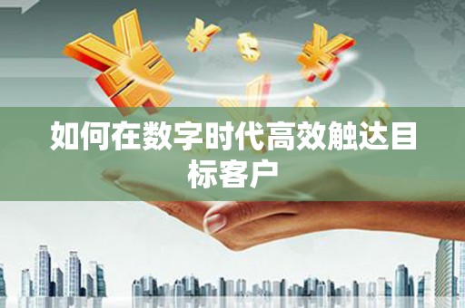 蓝山如何在数字时代高效触达目标客户